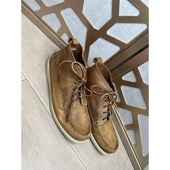 Sebago Other - Sebago Beacon Chaussures Bateau Men Leather Brown Boots 9.5 M Shoes Ducksides